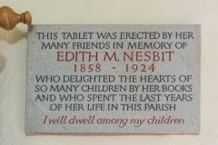 Edith Nesbit commemorative plaque