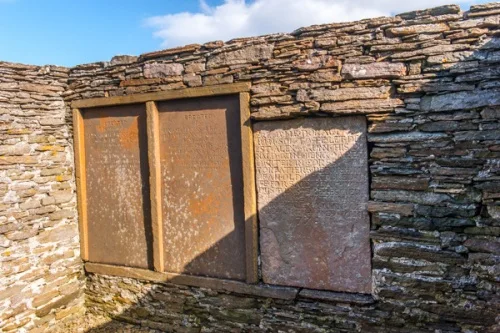 Gunn family memorials in the chancel