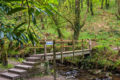 The footbridge over the River Trevillet