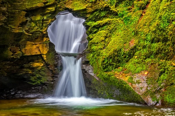 The borehole at the base of St Nectan's Kieve