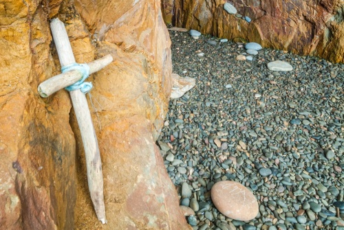 The cave is still a place of pilgrimage today