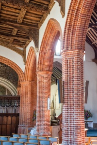 Brick nave pillars