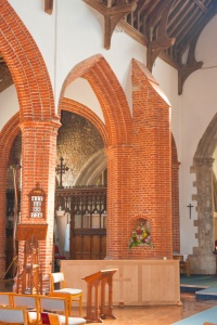 Tudor brick arcade