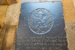 Edward Masters ledger slab, 1675