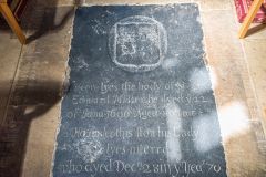 Sir Edward Masters memorial slab, 1690