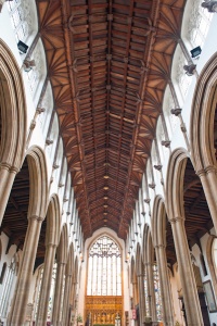 The nave and timber roof