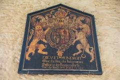 Charles II royal coat of arms, painted in 1660