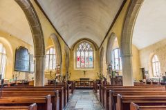 The church interior, looking east