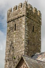 The top section of the medieval tower