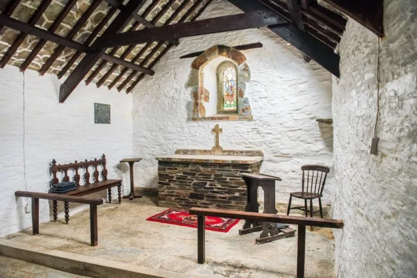 The altar and sanctuary area