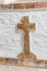 The stone altar cross