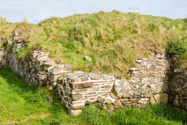 The south transept wall of St Piran's Old Church