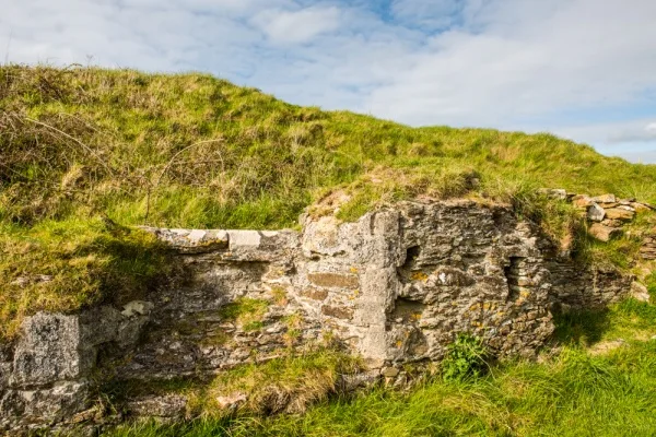 Remains of the north wall