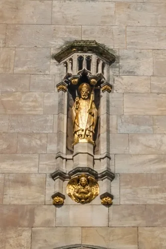 Gilded statue of St Sampson