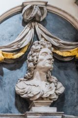 Percival Gilbourne memorial bust, 1694