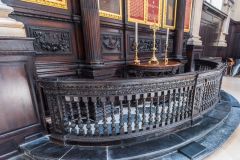 The altar rails, by Wren