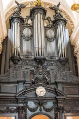 The beautifully carved organ and loft