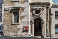 The church entrance on Walbrook