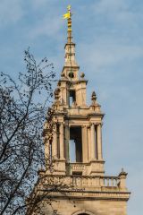 The church spire, by Nicholas Hawksmoor