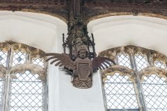 A medieval angel corbel