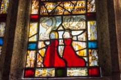 Medieval stained glass panels