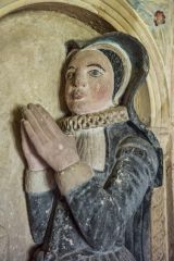 Figure of Abertha Lort on the Lort monument