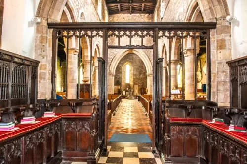 The 14th-century screen