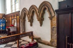 The 13th-century sedilia