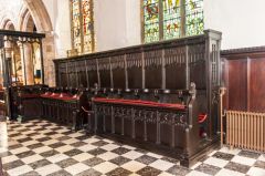 The 15th-century choir stalls