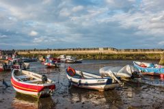 Staithes harbour at low tide