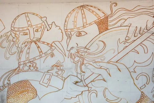 Battle of Stamford Bridge wall painting