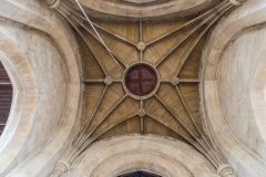 The 15th-century tower vaulted roof