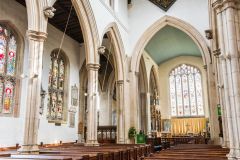 Looking east down the nave
