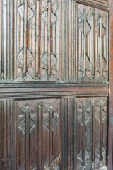 Stanford-on-Avon, St Nicholas' Church, Tudor panelling from Stanford Hall in the chancel