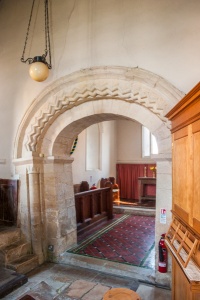 The 12th century chancel arch
