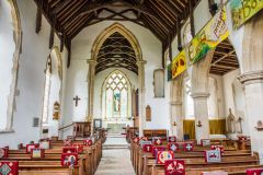 Looking east up the nave