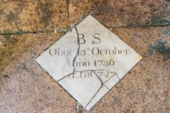 Memorial to 'BS', 1736