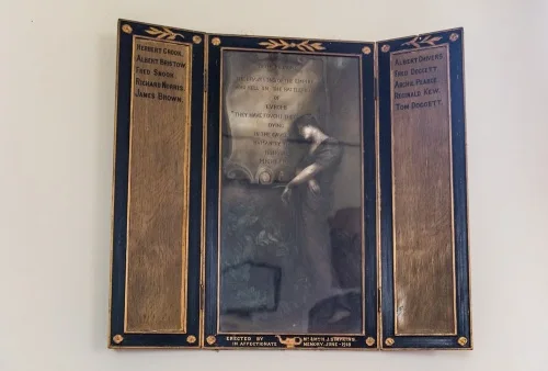 The unusual triptych war memorial