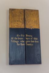 The triptych war memorial, doors closed