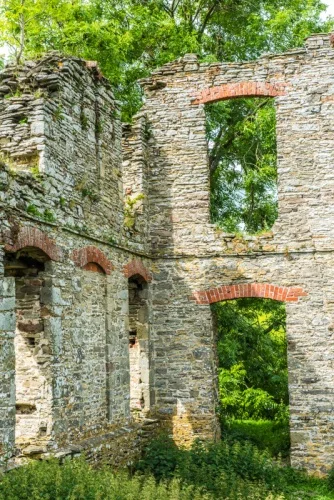 The west wing of the 16th-century house