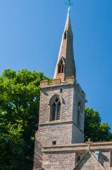 The steeple that gave the village its name