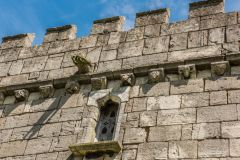 Steeton Hall Gateway, The frieze of heraldic corbels