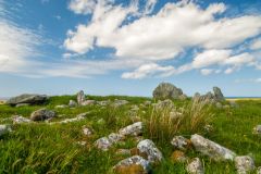 Steinacleit Stone Circle, The stone circle from the loch