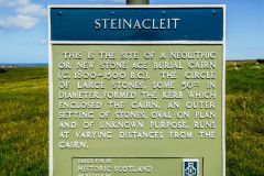 Steinacleit Stone Circle, The Historic Scotland sign