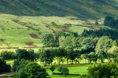 Early morning sunlight on Great Langdale