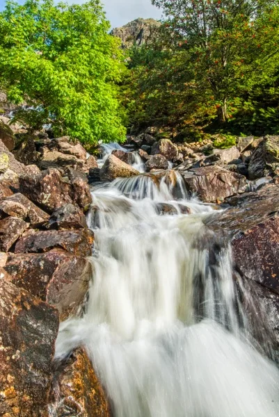 A waterfall on Stickle Ghyll