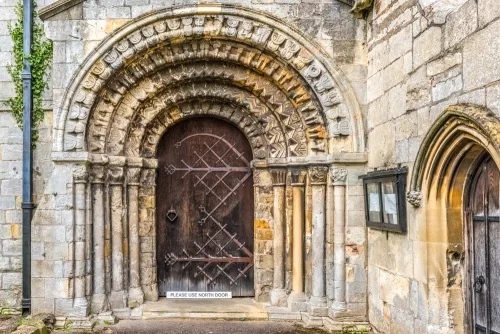 The magnificent 12th-century south doorway