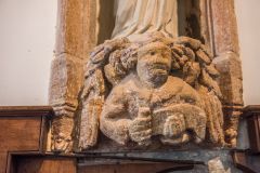 15th century carving of an angel
