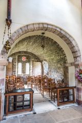 The 12th-century transept arch