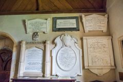 Yeatman memorials on the south wall